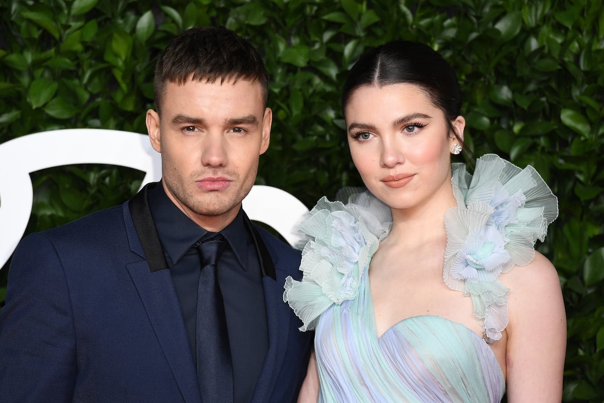 Liam Payne and Maya Henry pose together on red carpet