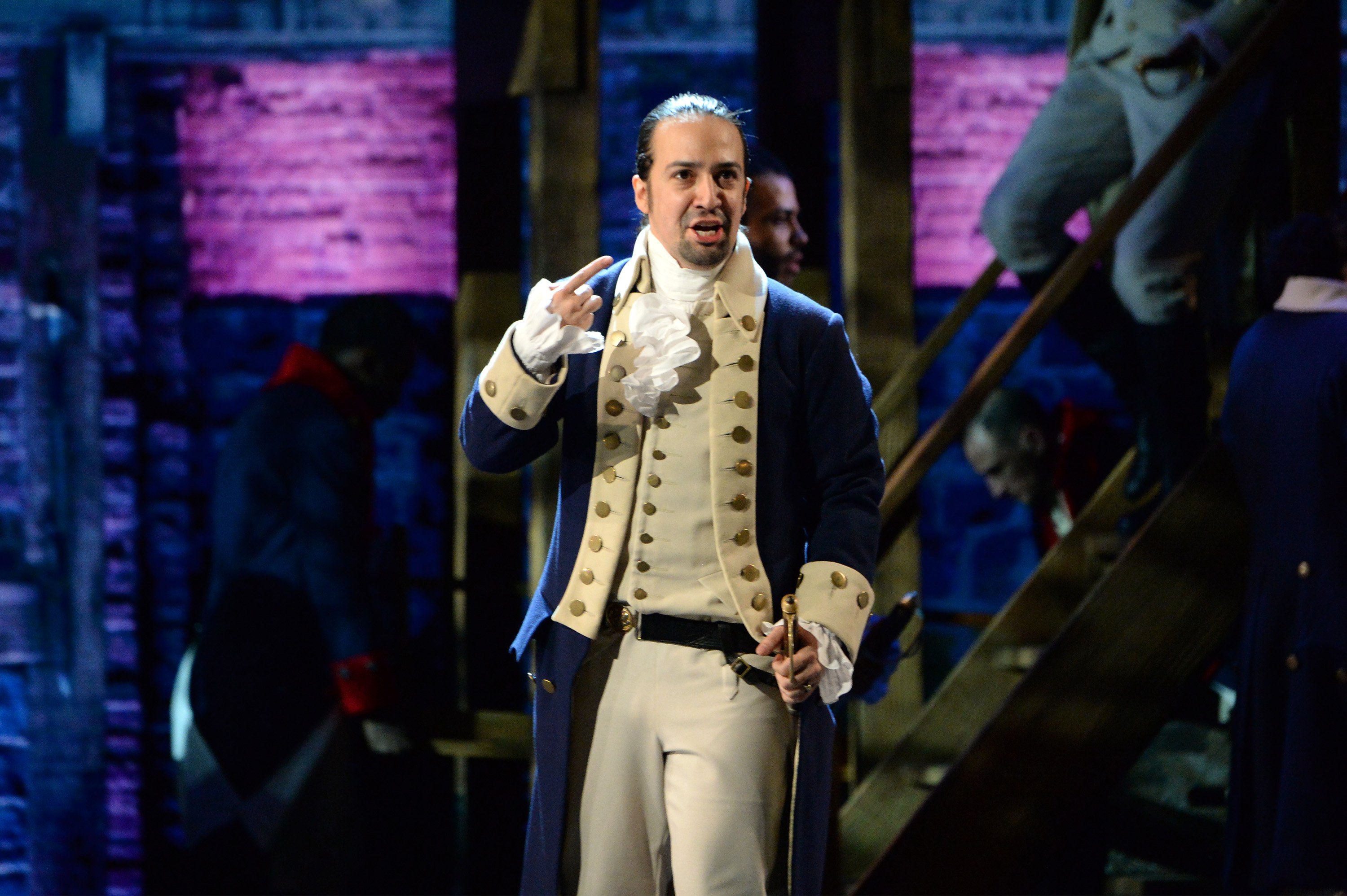 Lin-Manuel Miranda of 'Hamilton' performs onstage during the 70th Annual Tony Awards at The Beacon Theatre on June 12, 2016 in New York City.