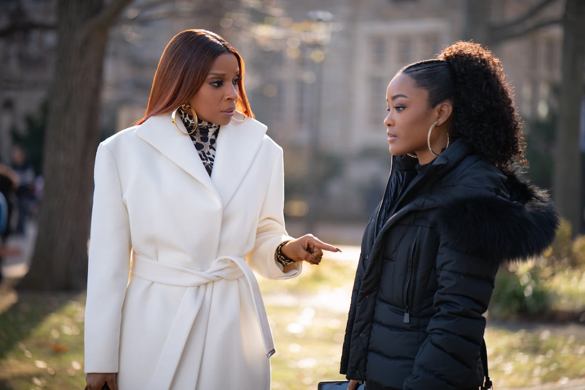 Mary J. Blige and LaToya Tonodeo as Monet and Diana Tejada in 'Power Book II: Ghost'
