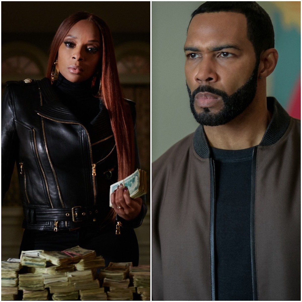 Mary J Blidge as Monet Tejada and Omari Hardwick as James Ghost St. Patrick in 'Power'