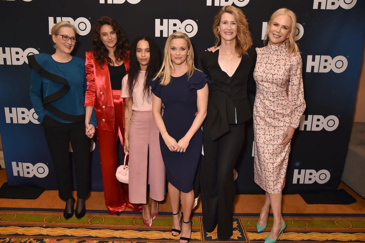 Big Little Lies Season 2 Cast: Meryl Streep, Shailene Woodley, Zoe Kravitz, Reese Witherspoon, Laura Dern, and Nicole Kidman pose for a photocall