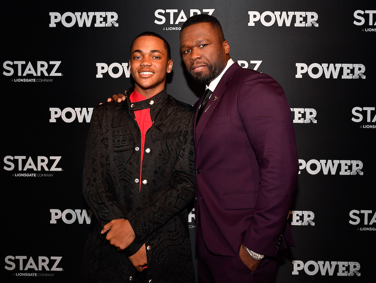 Michael Rainey Jr and 50 Cent on the red carpet