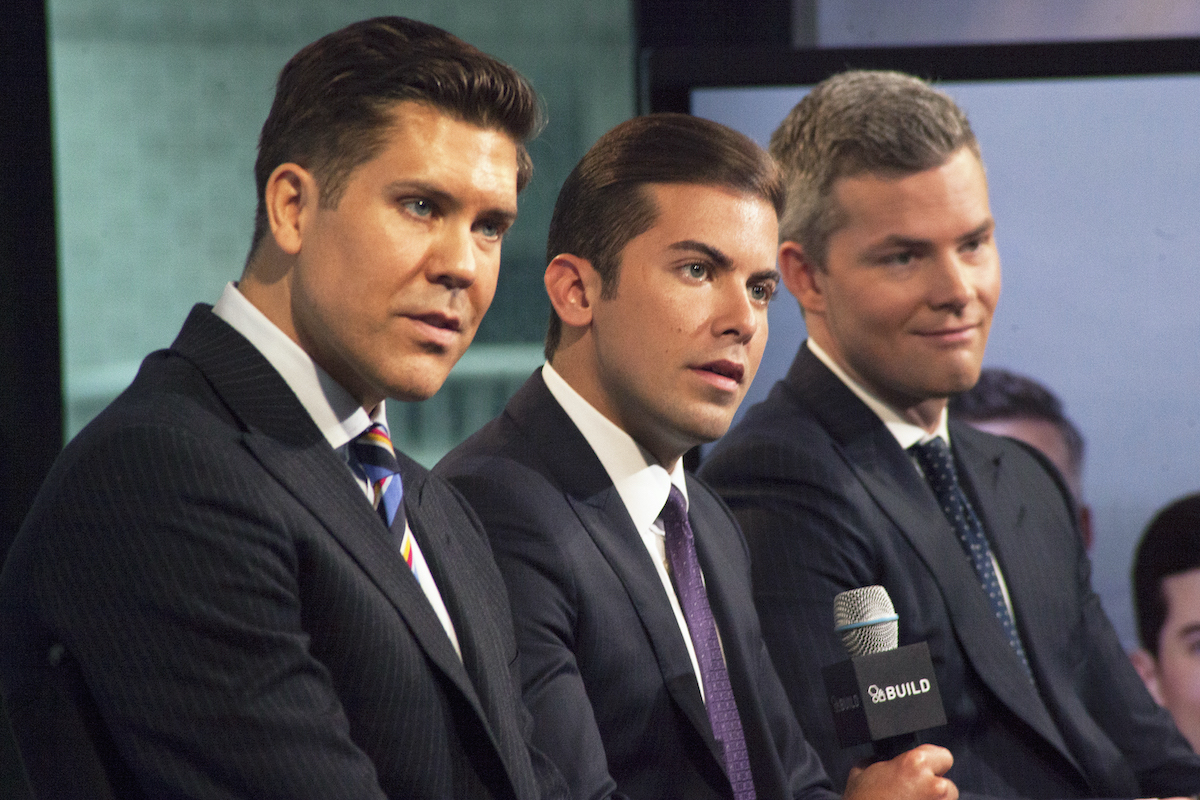 Fredrik Eklund, Luis D. Ortiz, and Ryan Serhant from Million Dollar Listing New York at the Build studio in 2016