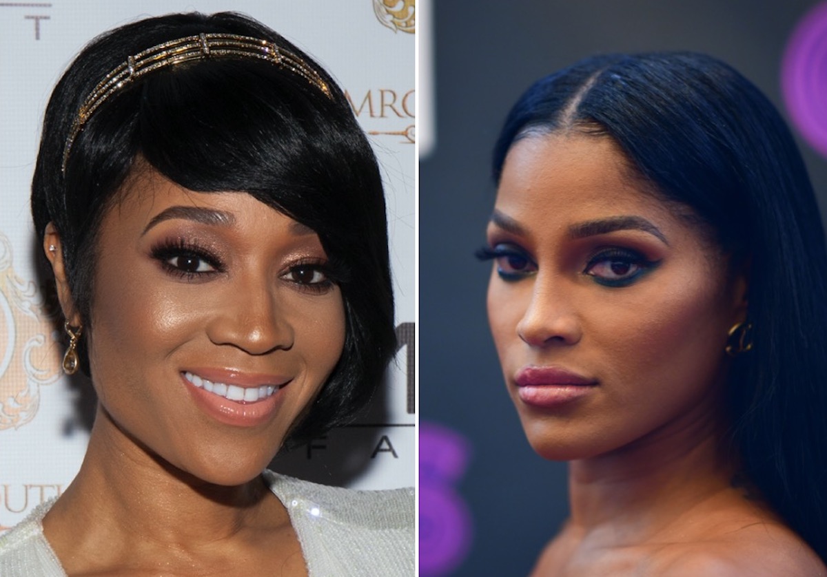 Mimi Faust and Joseline Hernandez posing in two separate photos