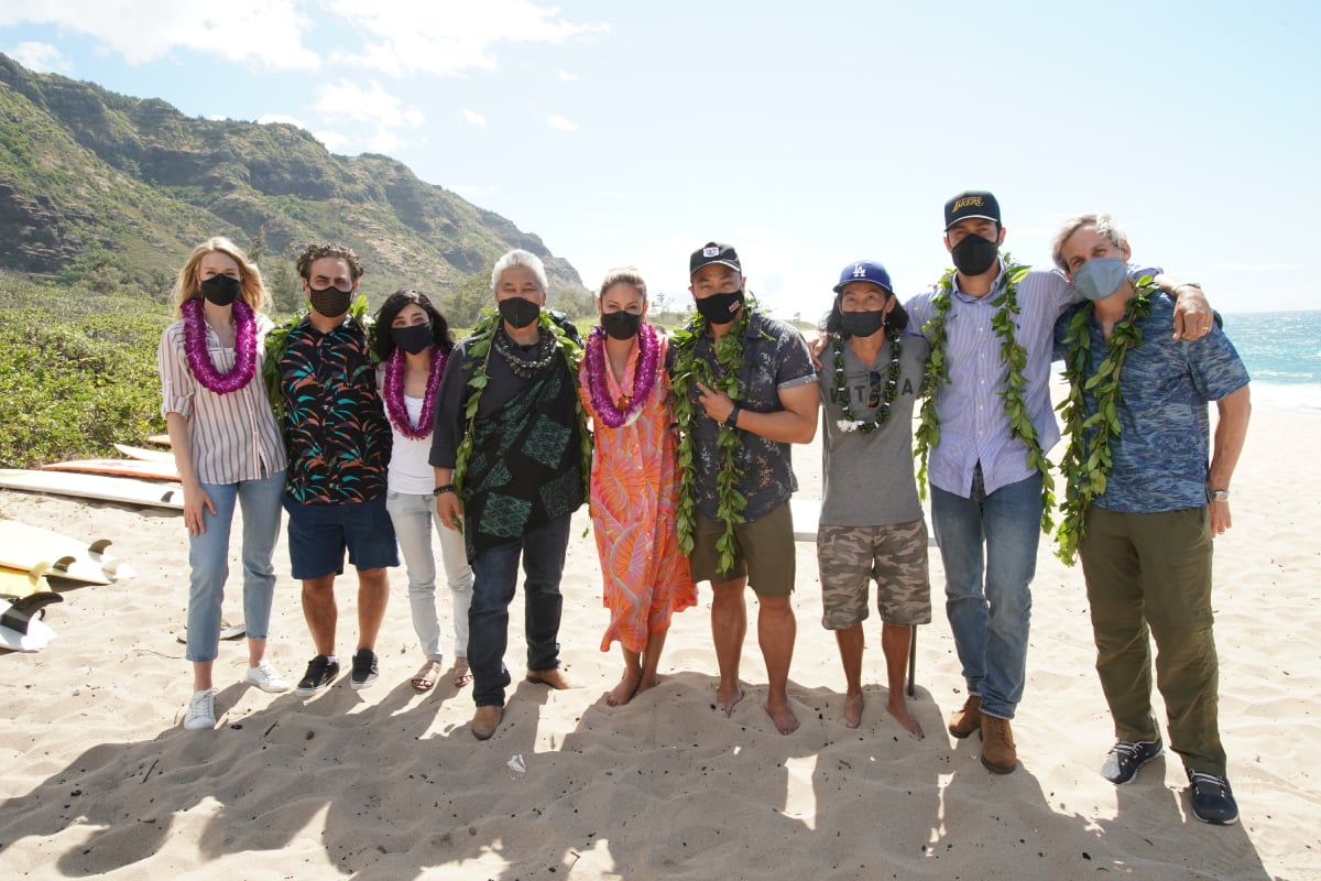 NCIS: HAWAII kicked off its first season production at Mokulia Beach on Oahu with a traditional Hawaiian blessing in honor of its host Hawaiian culture, which was held in line with the series overall filming safety protocols.