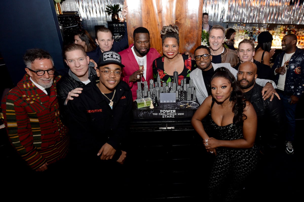 Mark Canton, Joseph Sikora, Shane Johnson, Michael Rainey Jr. , Curtis "50 Cent" Jackson, Courtney A. Kemp, Larenz Tate, Mike Dopud, Naturi Naughton, and Lahmard Tate attend the Power Series Finale Episode Screening