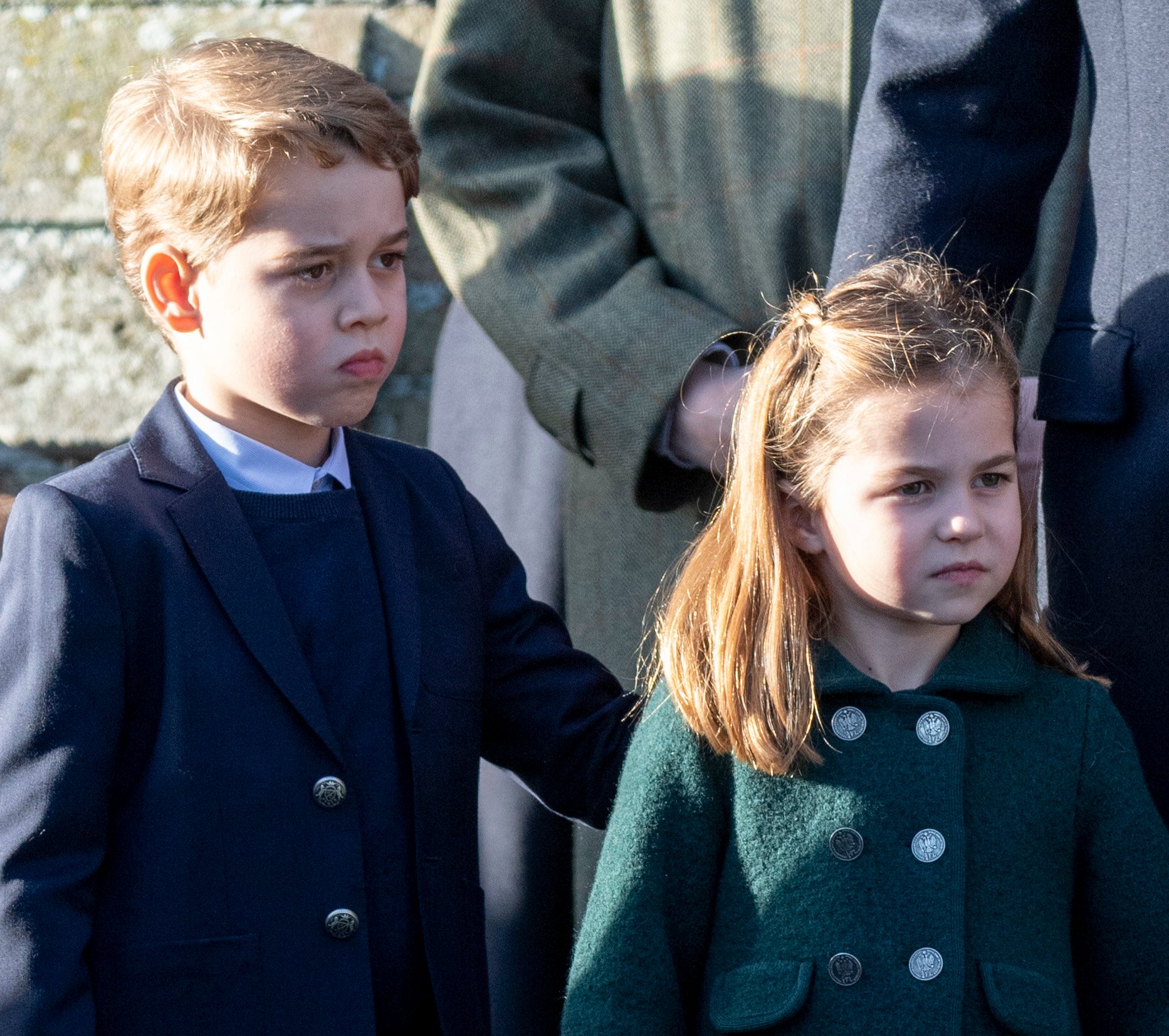 Prince George and Princess Charlotte attend Christmas Day church service on December 25, 2019