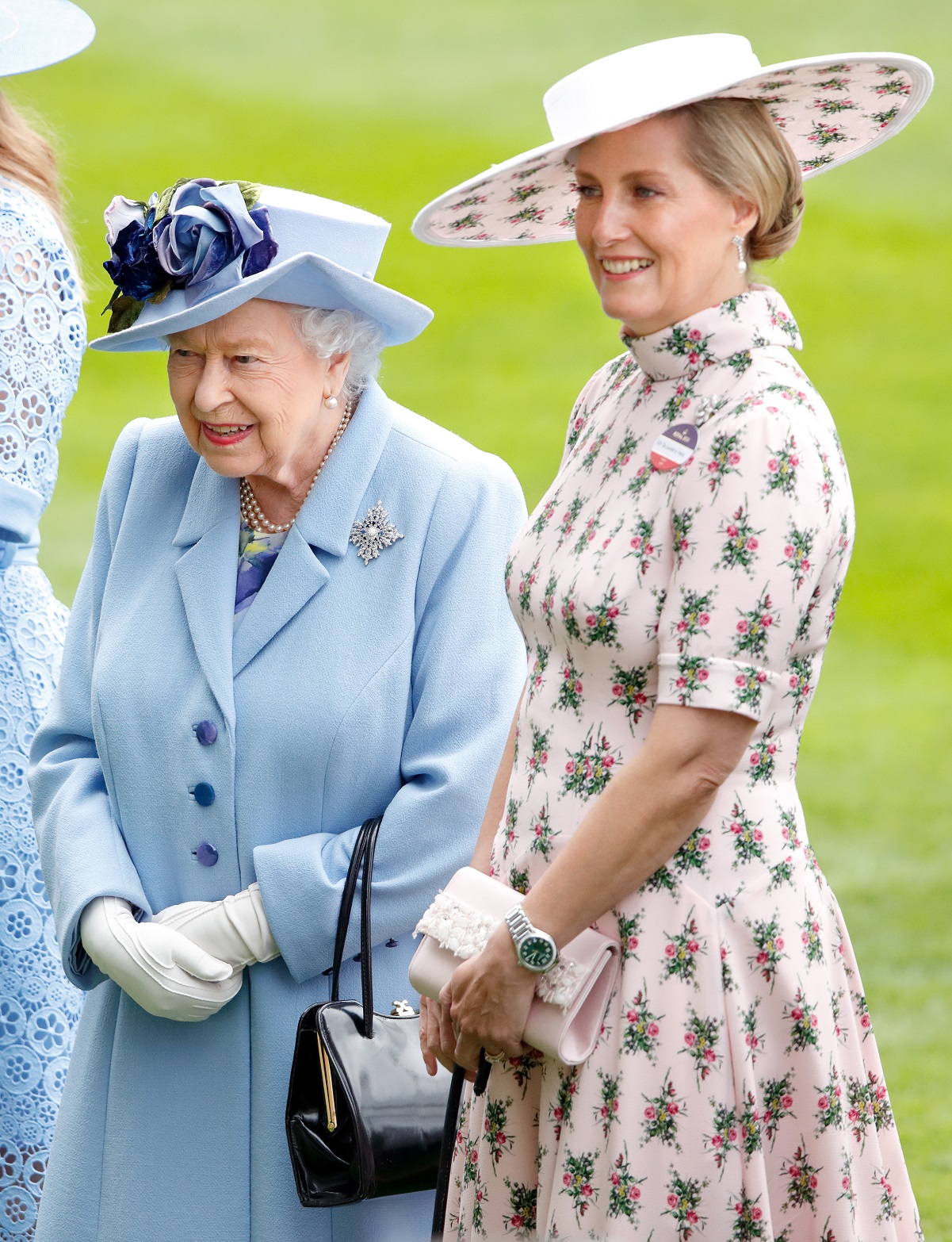 Queen Elizabeth II and Sophie, Countess of Wessex attend day one of Royal Ascot at Ascot Racecourse together