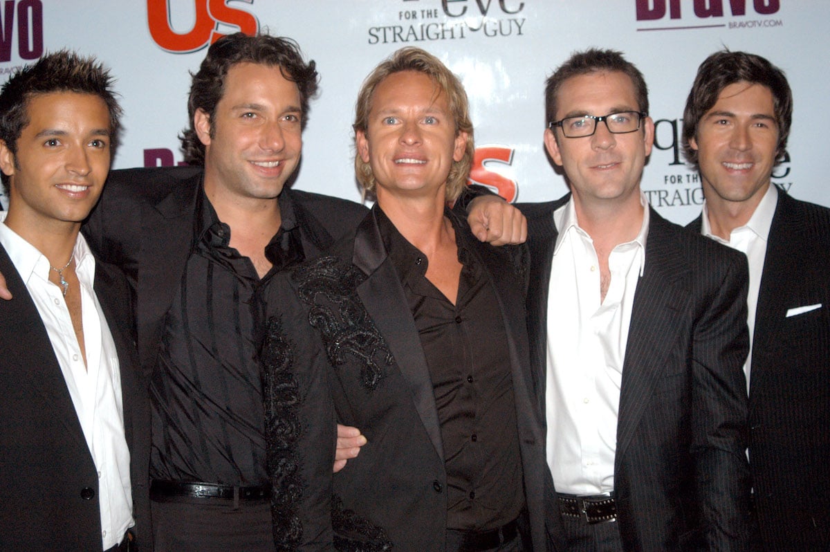 The original Queer Eye for the Straight Guy cast: Jai Rodriguez, Thom Filicia, Carson Kressley, Ted Allen, and Kyan Douglas