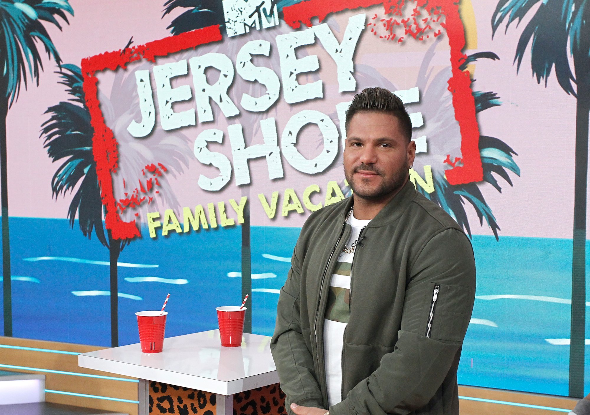 Ronnie Ortiz-Magro from 'Jersey Shore: Family Vacation' on the GMA set