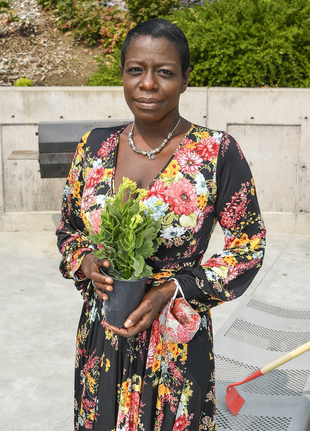 Sekyiwa Shakur attending the Tupac Amaru Shakur Memorial Planting to Commemorate the Anniversary of her brother's death