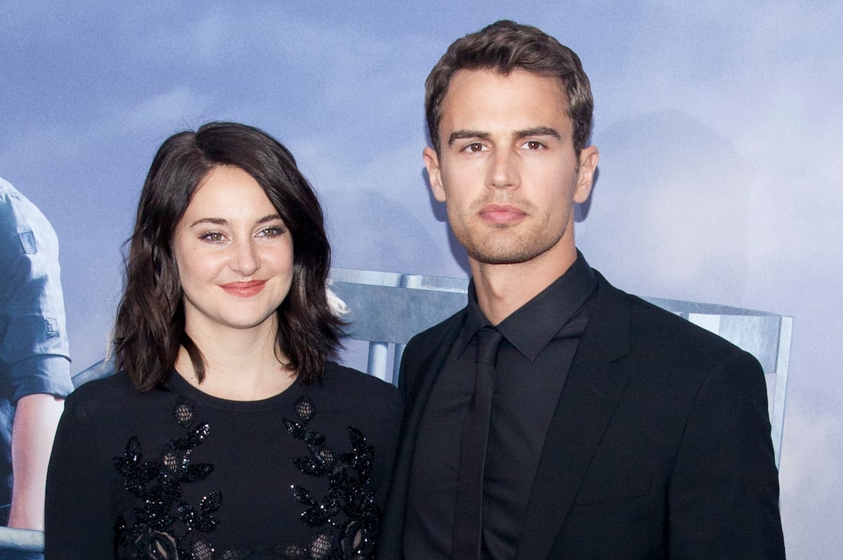 Divergent stars Shailene Woodley and Theo James wear all black to the Allegiant premiere