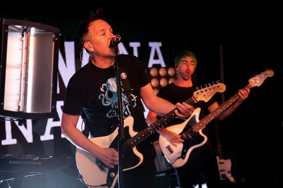 Mark Hoppus and Alex Gaskarth performing as Simple Creatures