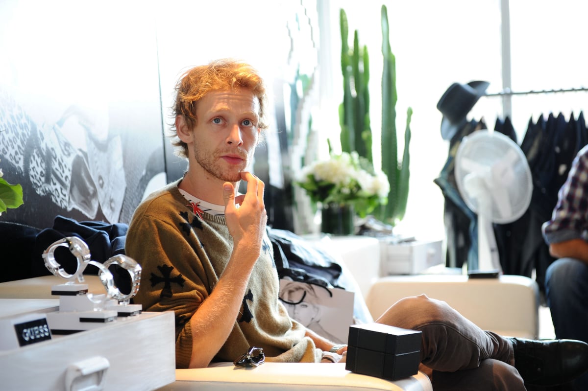 'Sons of Anarchy' star Johnny Lewis attends day 5 of the GUESS Portrait Studio at TIFF Bell Lightbox during the 2011 Toronto International Film Festival on September 13, 2011
