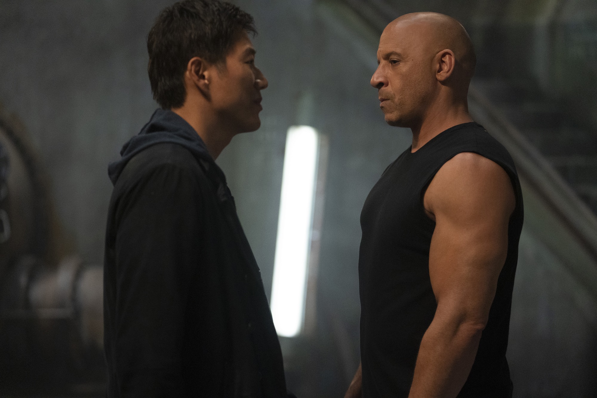 Sung Kang and Vin Diesel face off in F9