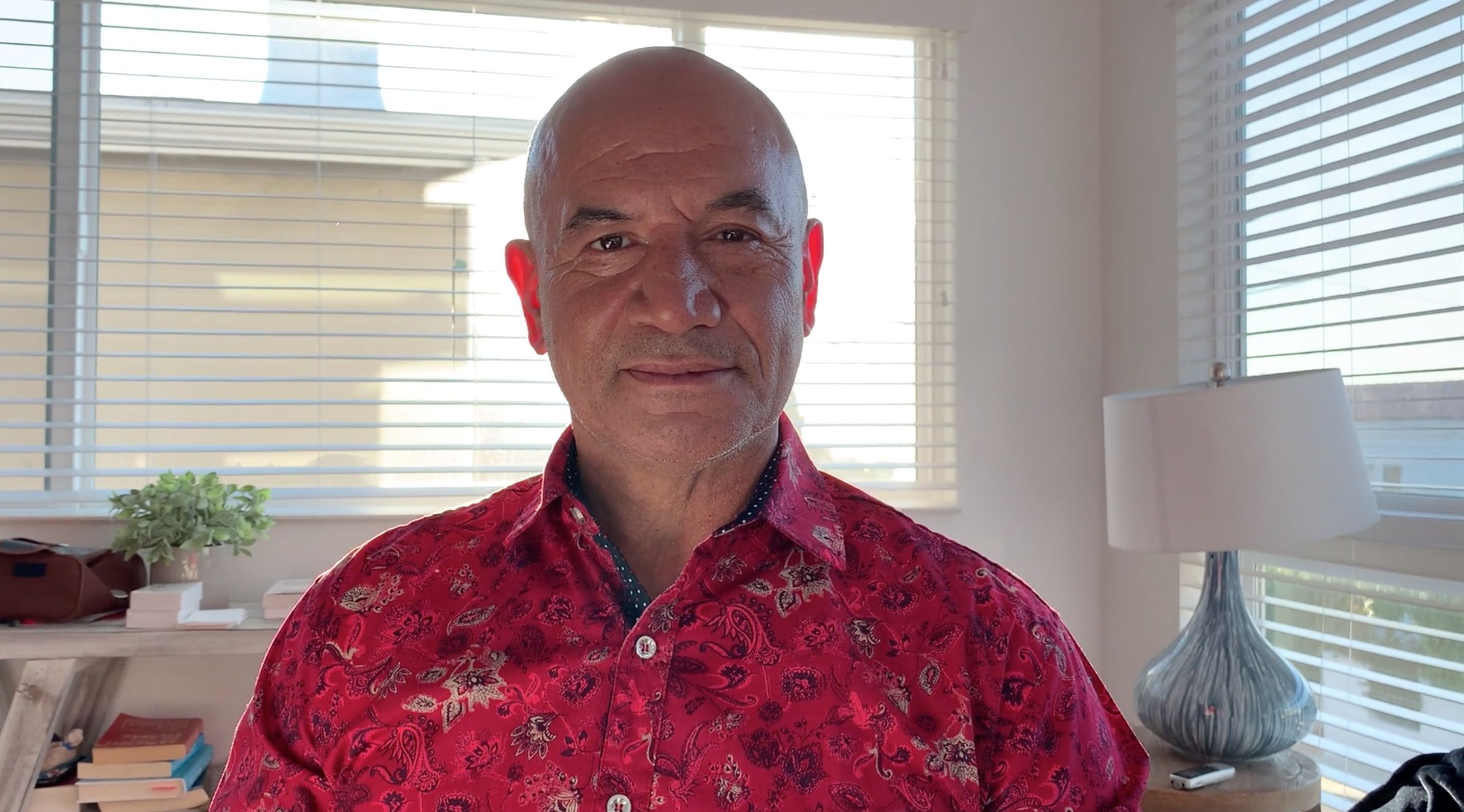 Temuera Morrison at home