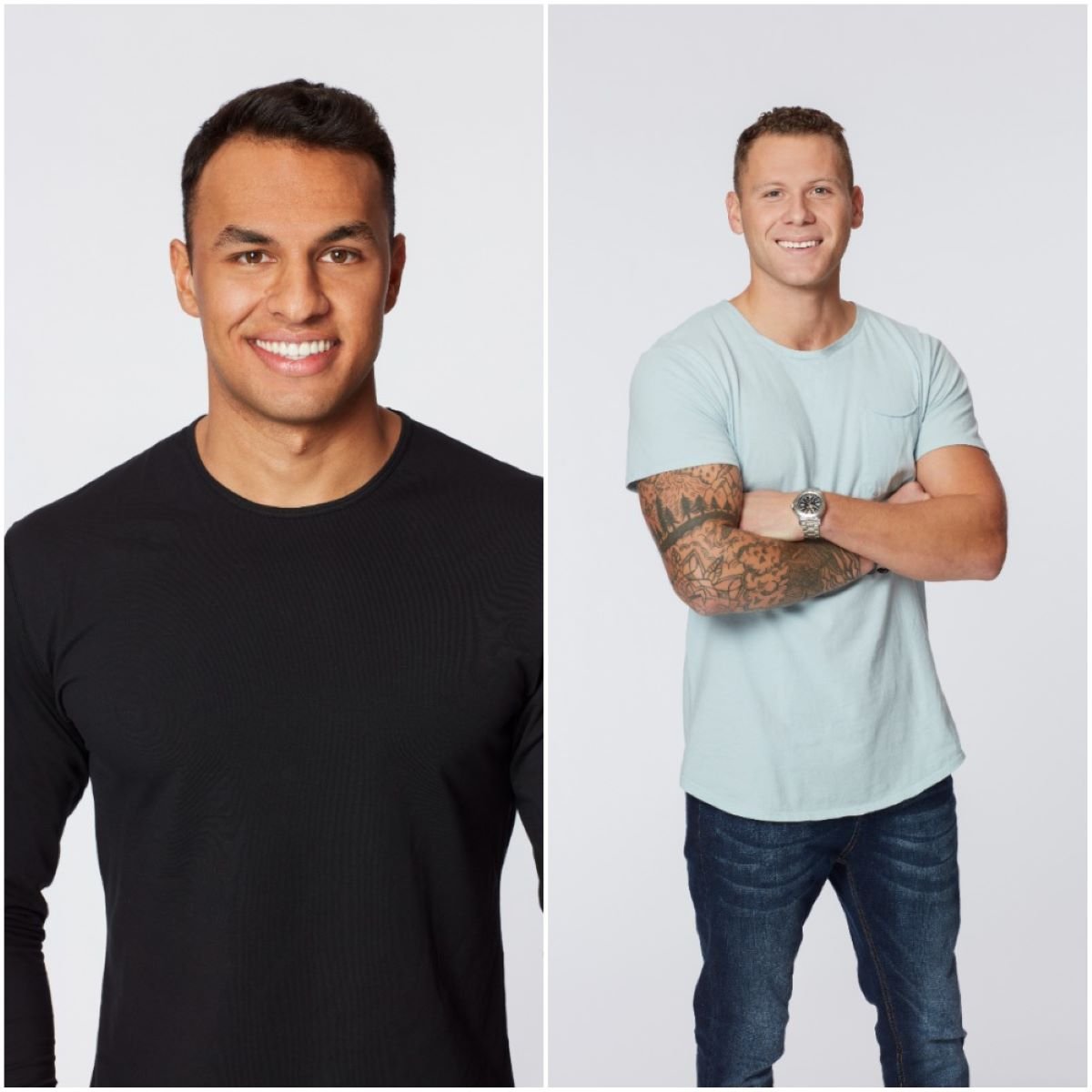 'The Bachelorette' contestants Aaron Clancy and Cody Menk side by side