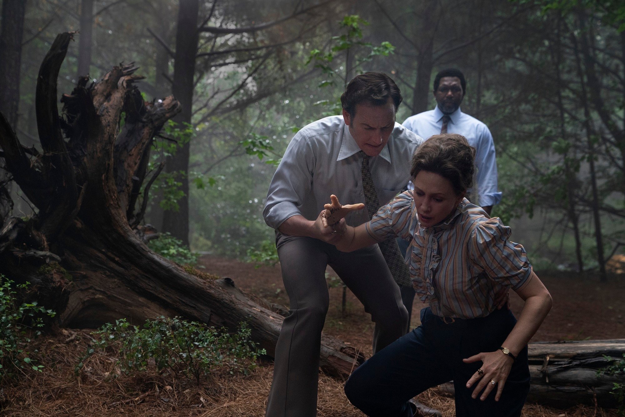 The Conjuring 3 Ed and Lorraine Warren in the woods