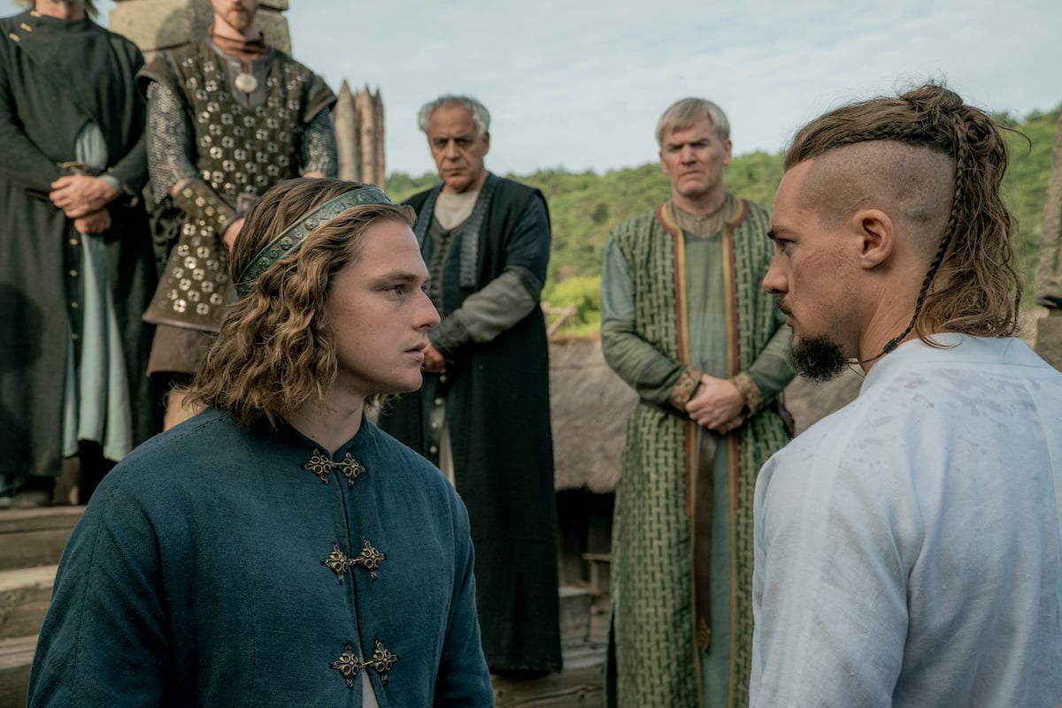 Timothy Innes and Alexander Dreymon in 'The Last Kingdom'