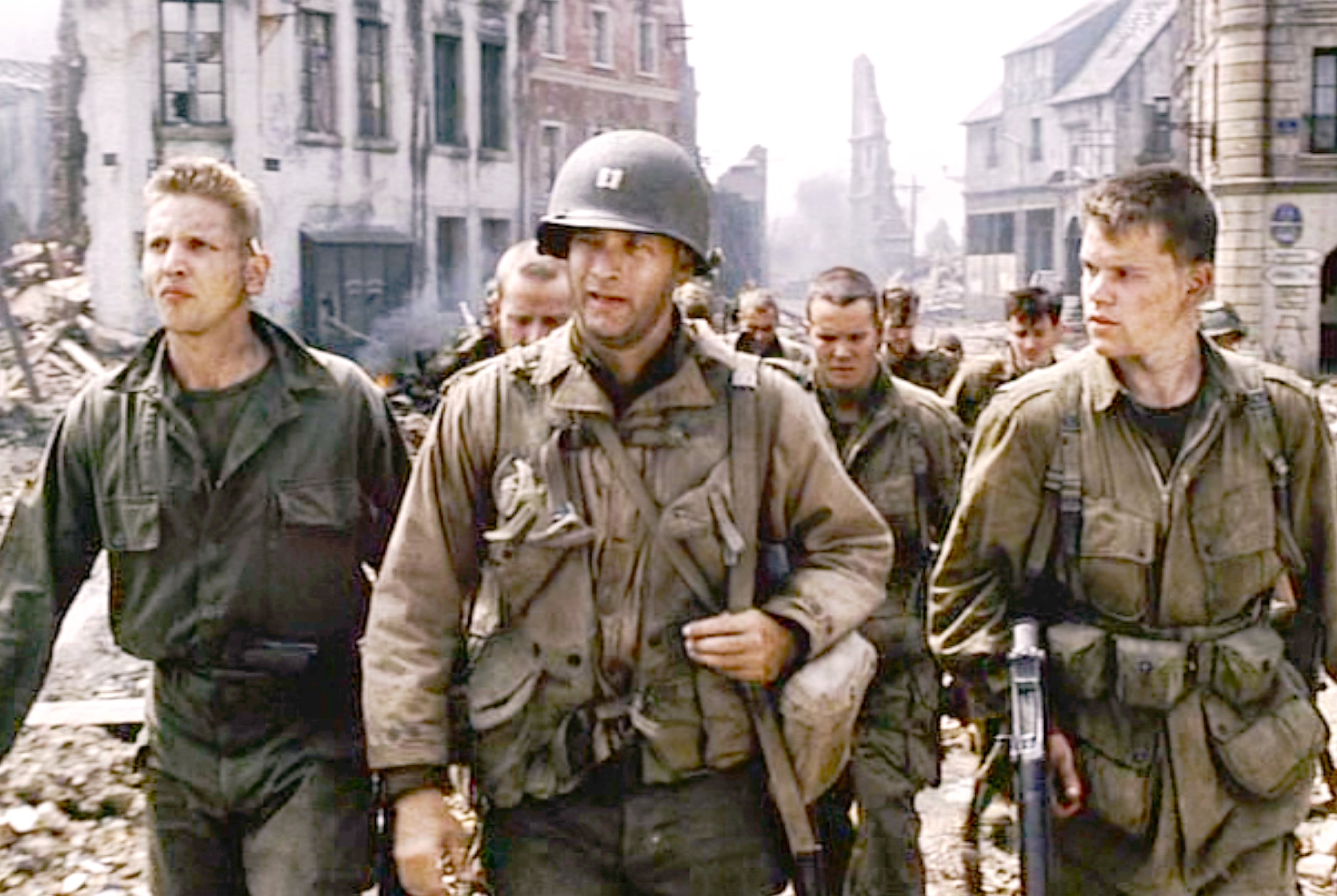 Tom Hanks leads the cast of Saving Private Ryan