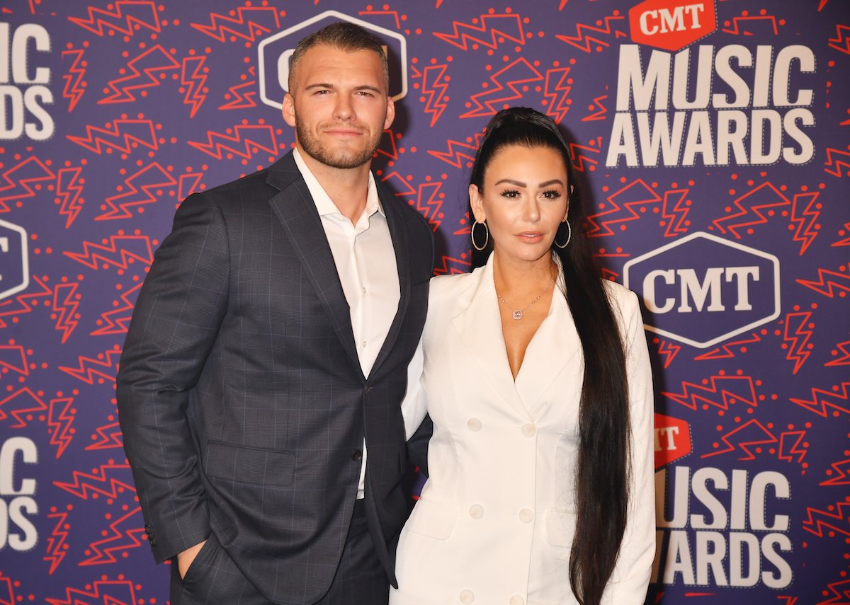 'Jersey Shore: Family Vacation' stars Zack '24' Carpinello and Jenni 'JWoww' Farley attend the CMT Awards