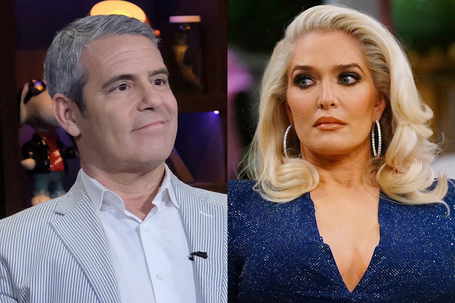 Andy Cohen and Erika Jayne