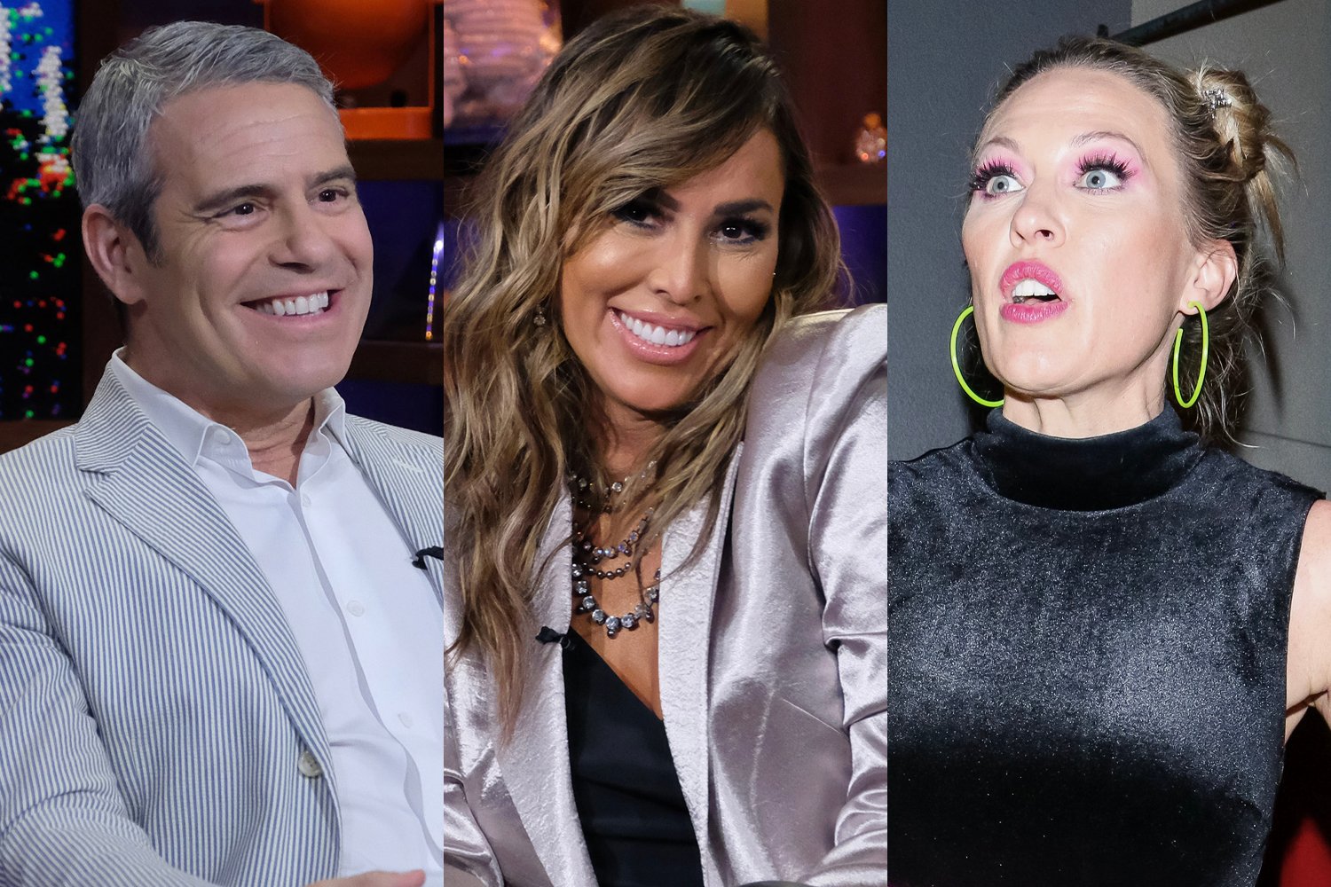 Andy Cohen, Kelly Dodd, and Braunwyn Windham-Burke