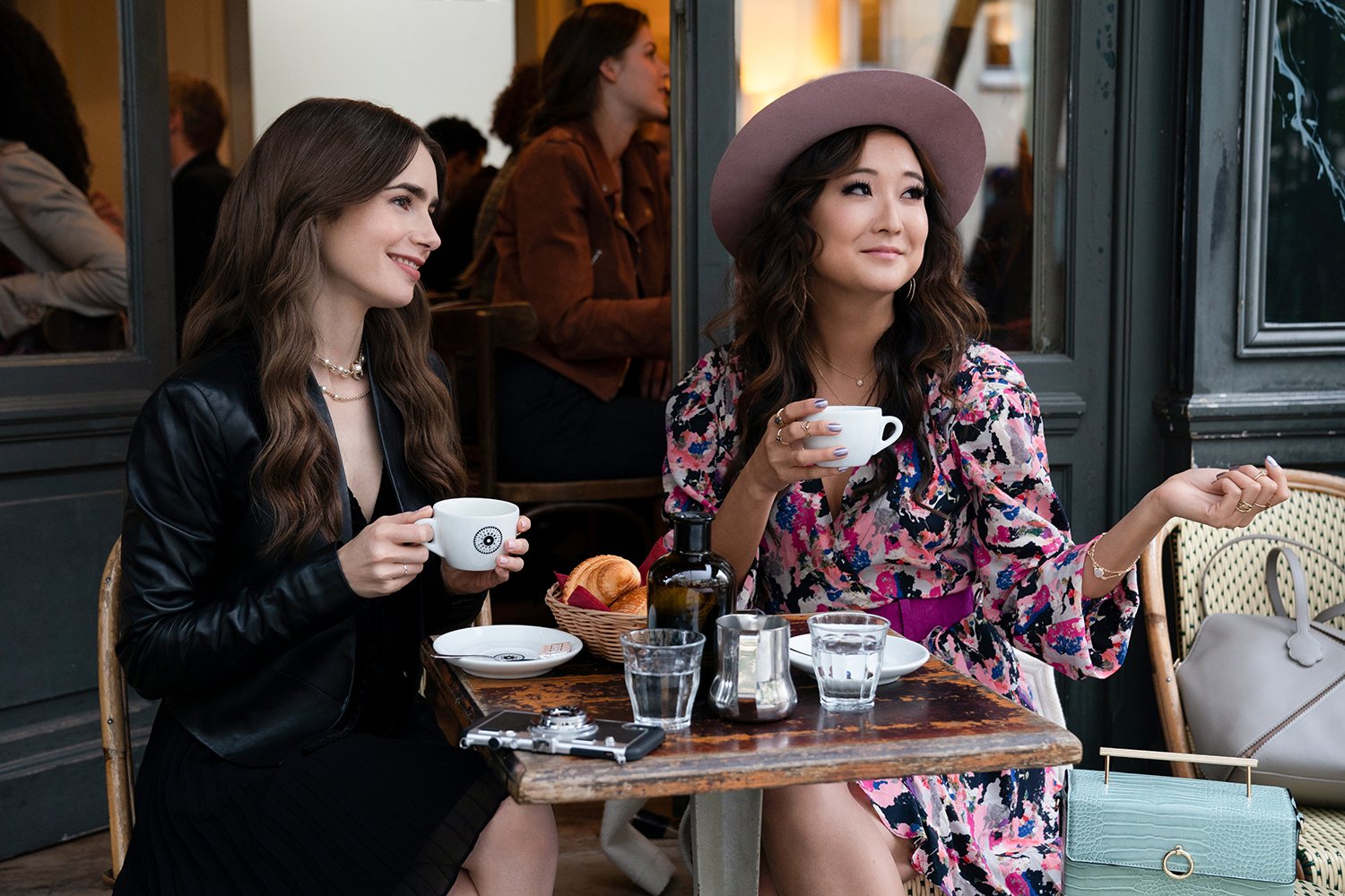 Ashley Park and Lily Collins in 'Emily in Paris'
