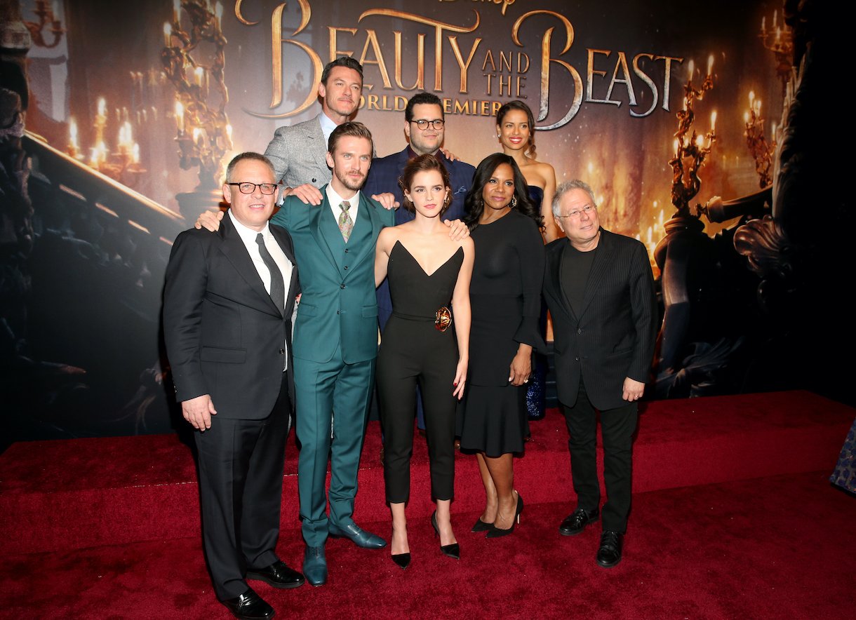 Actors Dan Stevens, Emma Watson, Audra McDonald and Composer Alan Menken arrive for the world premiere of Disney's live-action "Beauty and the Beast"