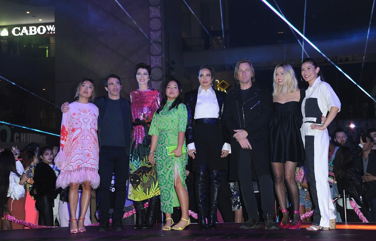 (L-R): Cathy Yan, Chris Messina, Mary Elizabeth Winstead, Ella Jay Basco, Jurnee Smollett-Bell, Ewan McGregor, Margot Robbie and Christina Hodson on January 23, 2020, in Hollywood, California.