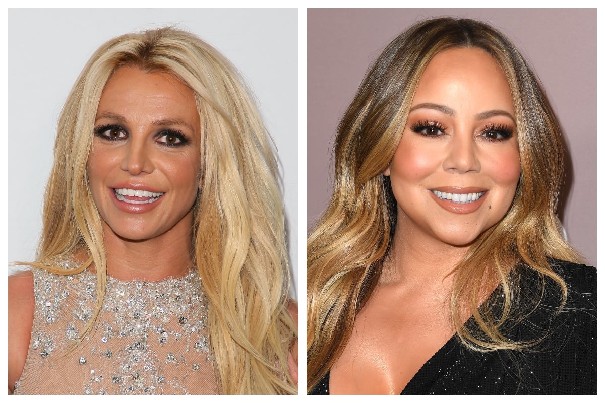 Composite image of Britney Spears and Mariah Carey