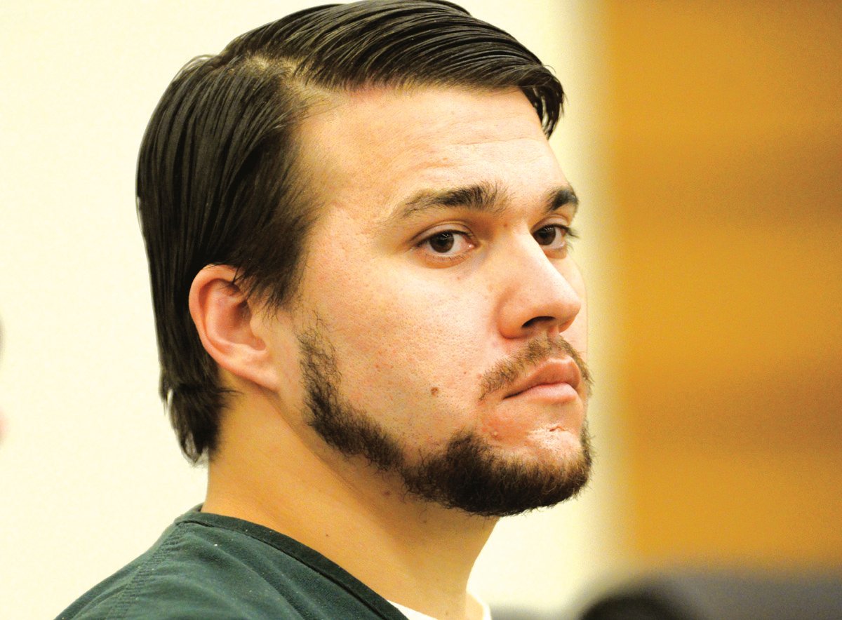 Chris Lee during his trial for the murder of Erin Corwin