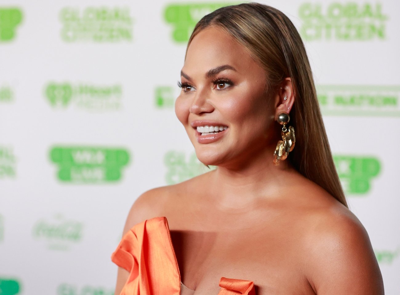 Chrissy Teigen attends Global Citizen VAX LIVE: The Concert To Reunite The World at SoFi Stadium