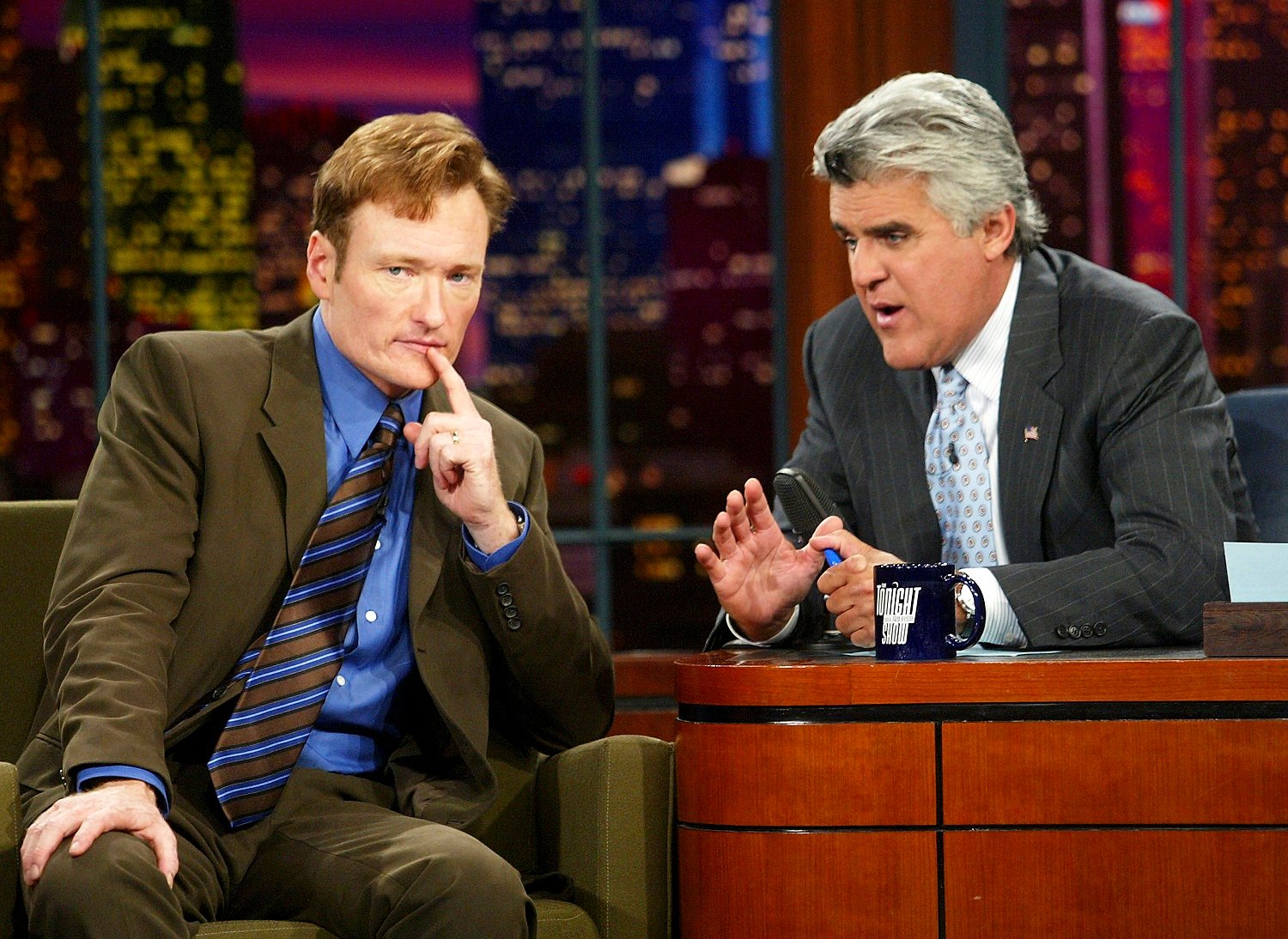 Conan O'Brien interviewed by Jay Leno on 'The Tonight Show with Jay Leno'