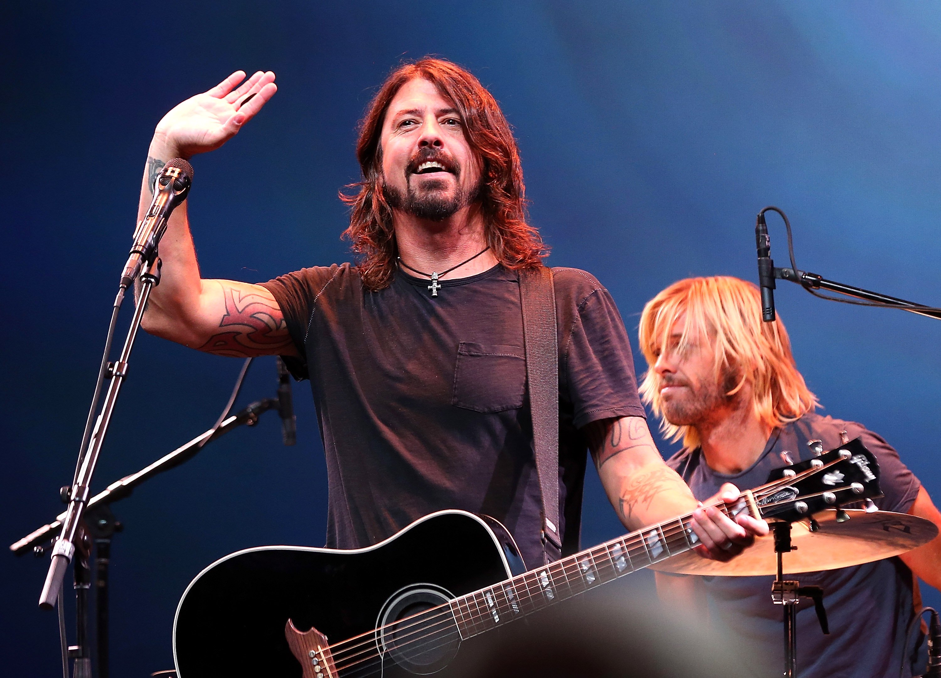 Dave Grohl with a guitar