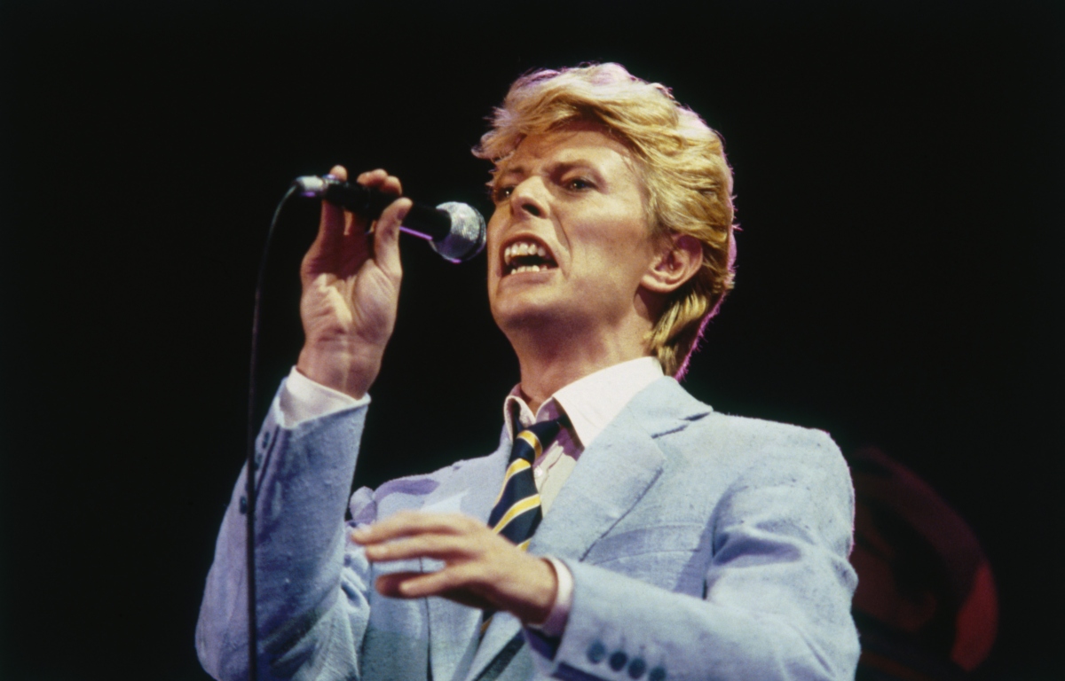 David Bowie performing, mid 1980s
