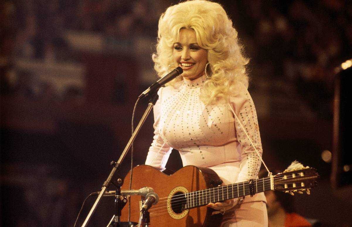 Dolly Parton performs in 1976