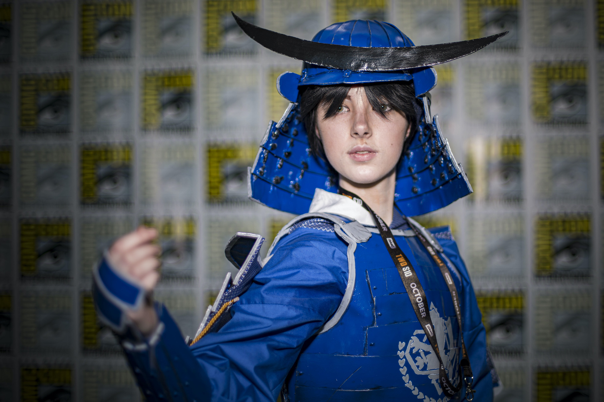 Cosplayer Margaret Smith as Samurai Roy Mustang from "Fullmetal Alchemist"