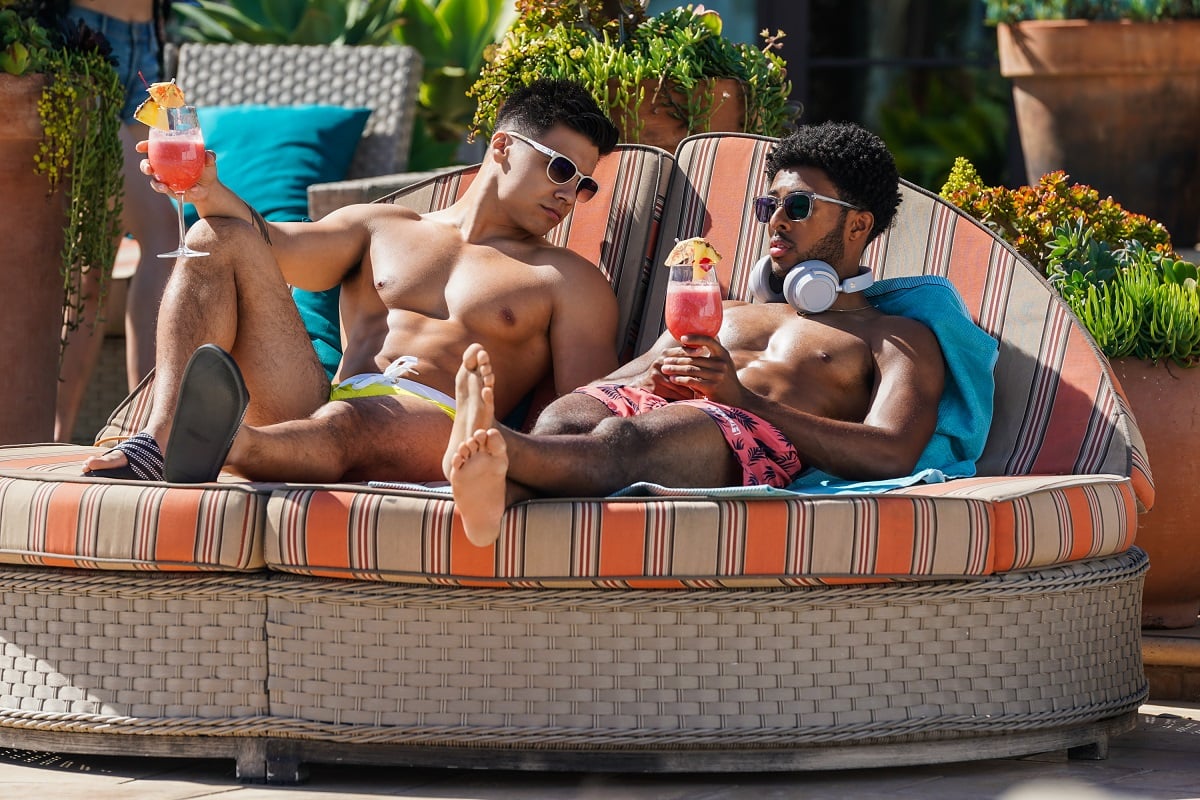 Jordan Buhat (Vivek) and Diggy Simmons (Doug) in 'Grown-ish' Season 4 premiere