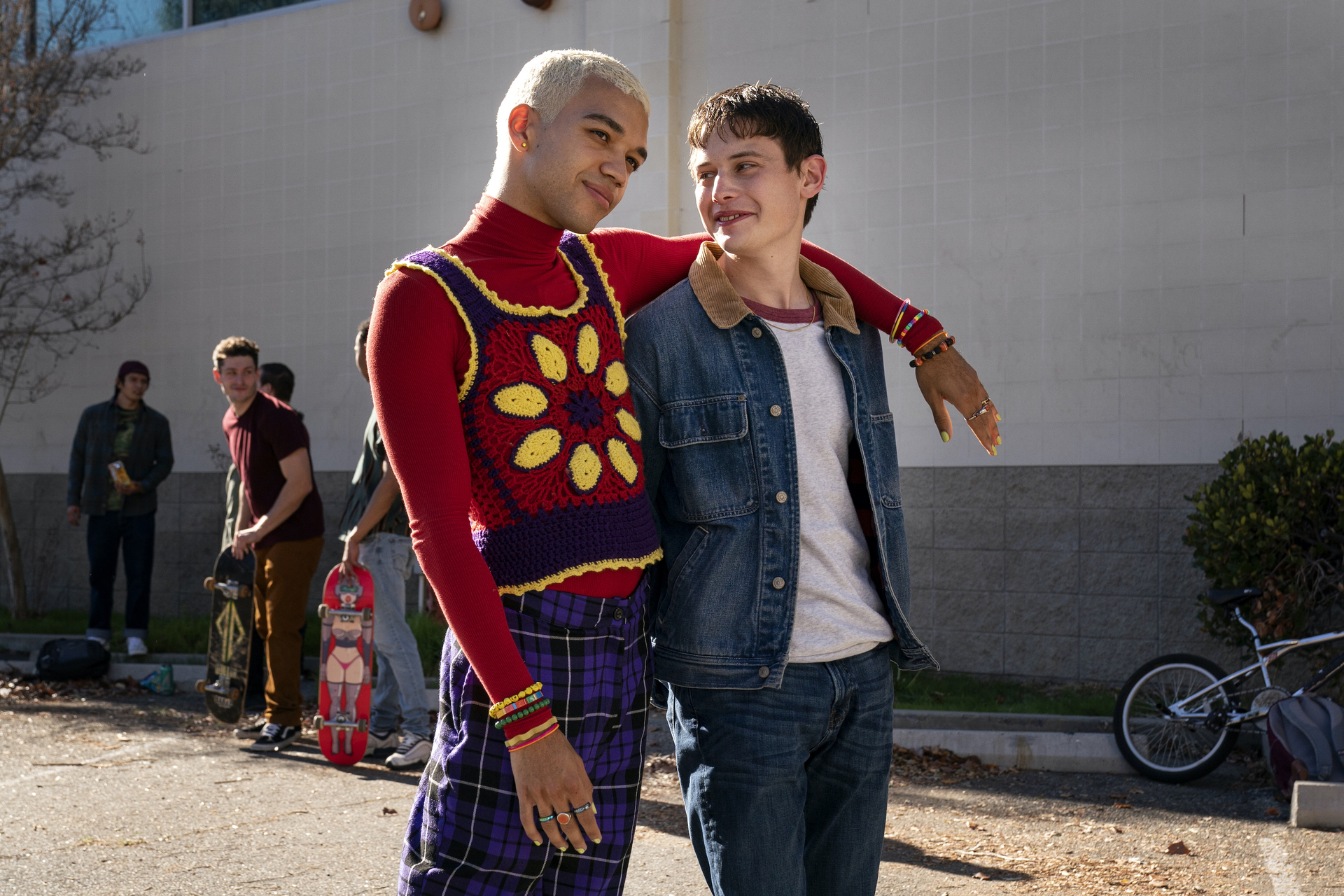 Justice Smith and Uly Schlesinger in a scene from 'Genera+ion' Season 1: Part 2