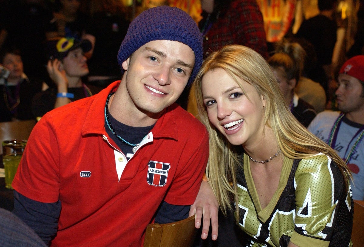 Britney Spears (R) and Justin Timberlake in 2002