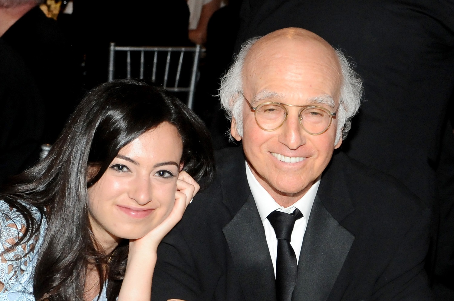 Larry David and Cazzie David