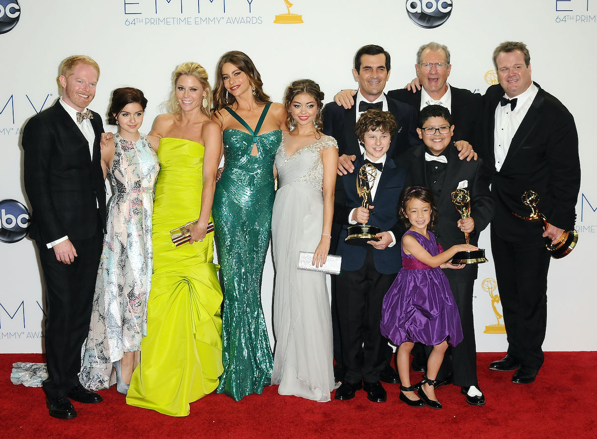 The 'Modern Family' cast at the Emmy Awards in 2012 
