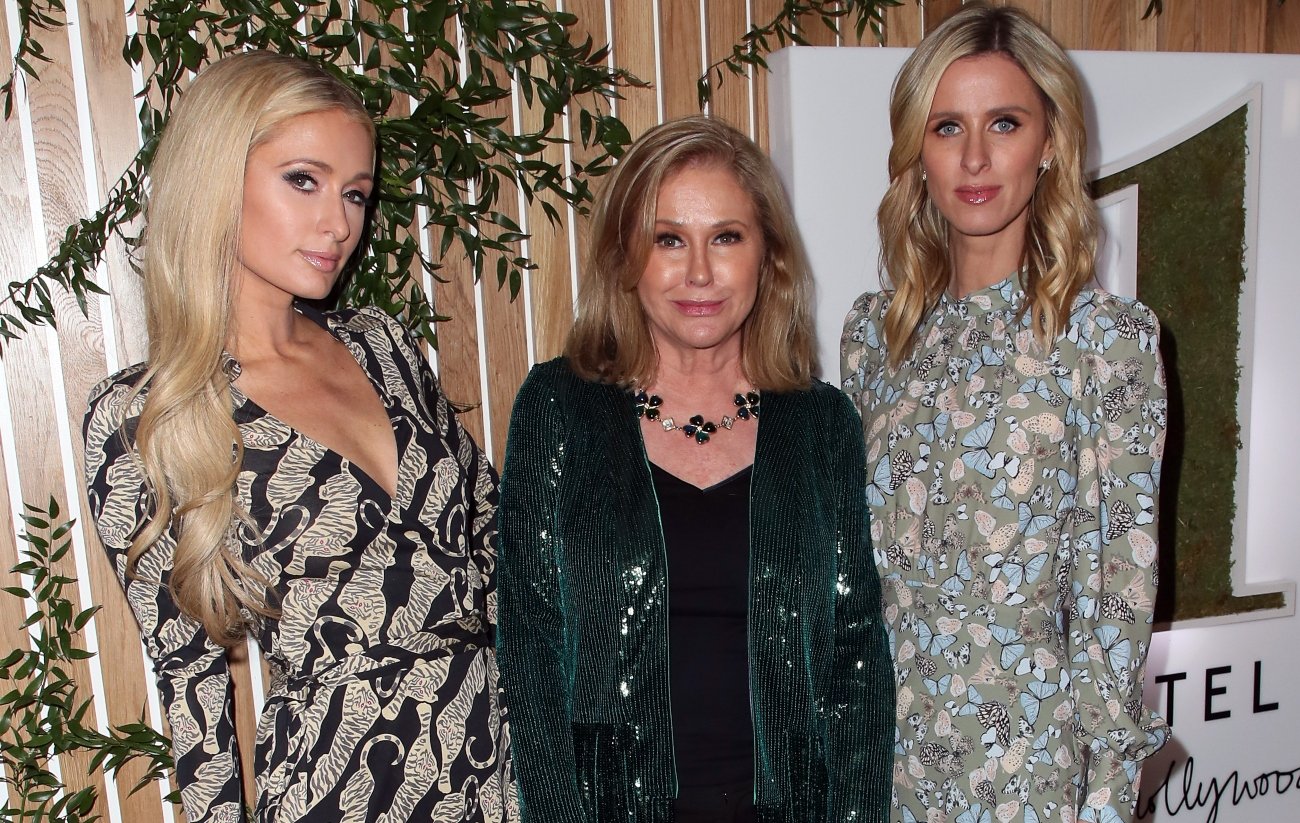 Paris Hilton, Kathy Hilton and Nicky Hilton Rothschild attend the 1 Hotel West Hollywood grand opening event
