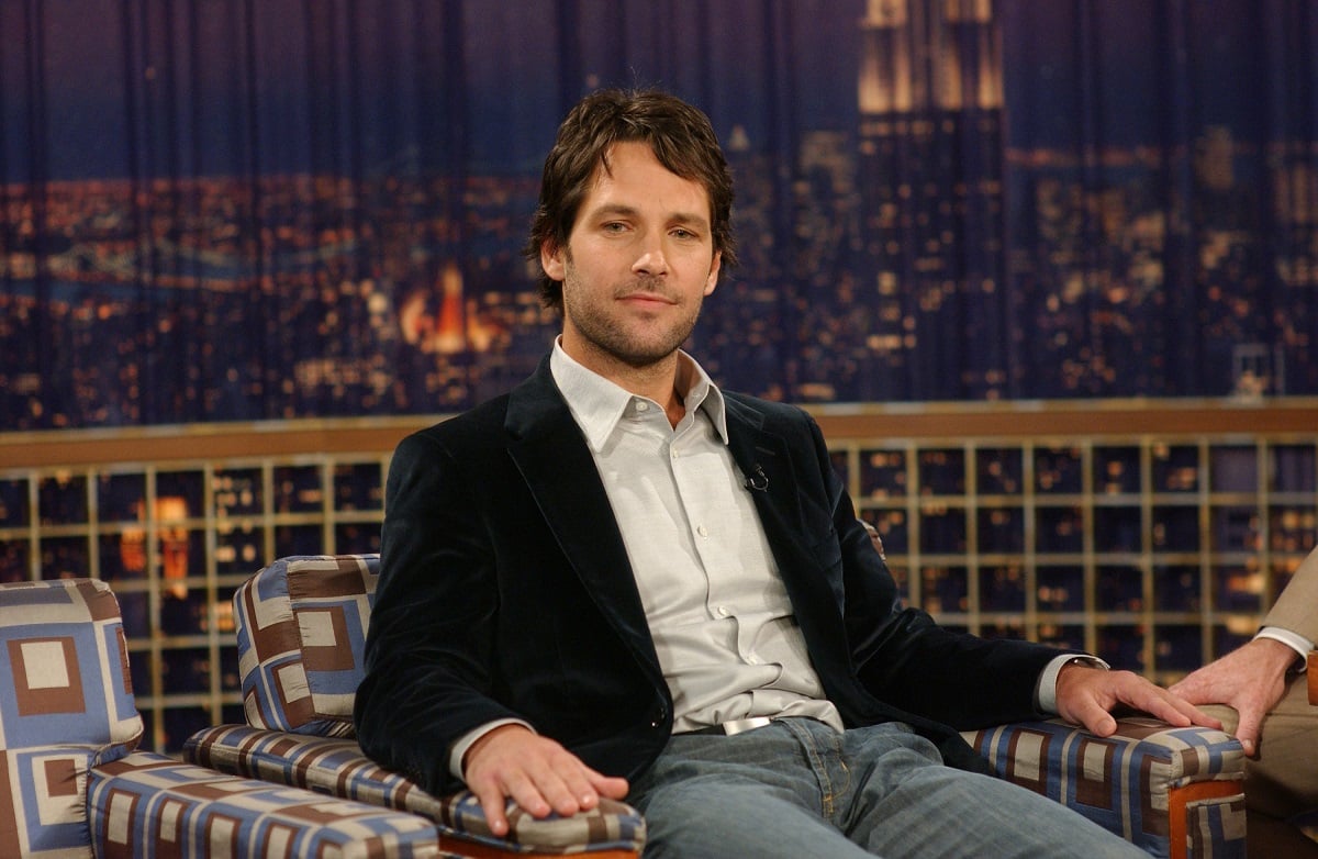 Paul Rudd on 'Late Night with Conan O'Brien' in 2005