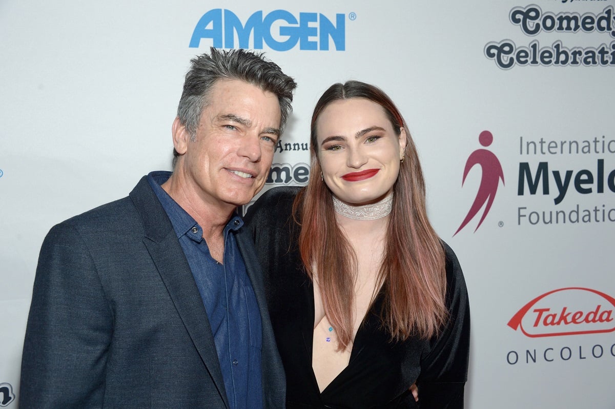 Peter Gallagher and Kathryn Gallagher on November 5, 2016, in Los Angeles, California.