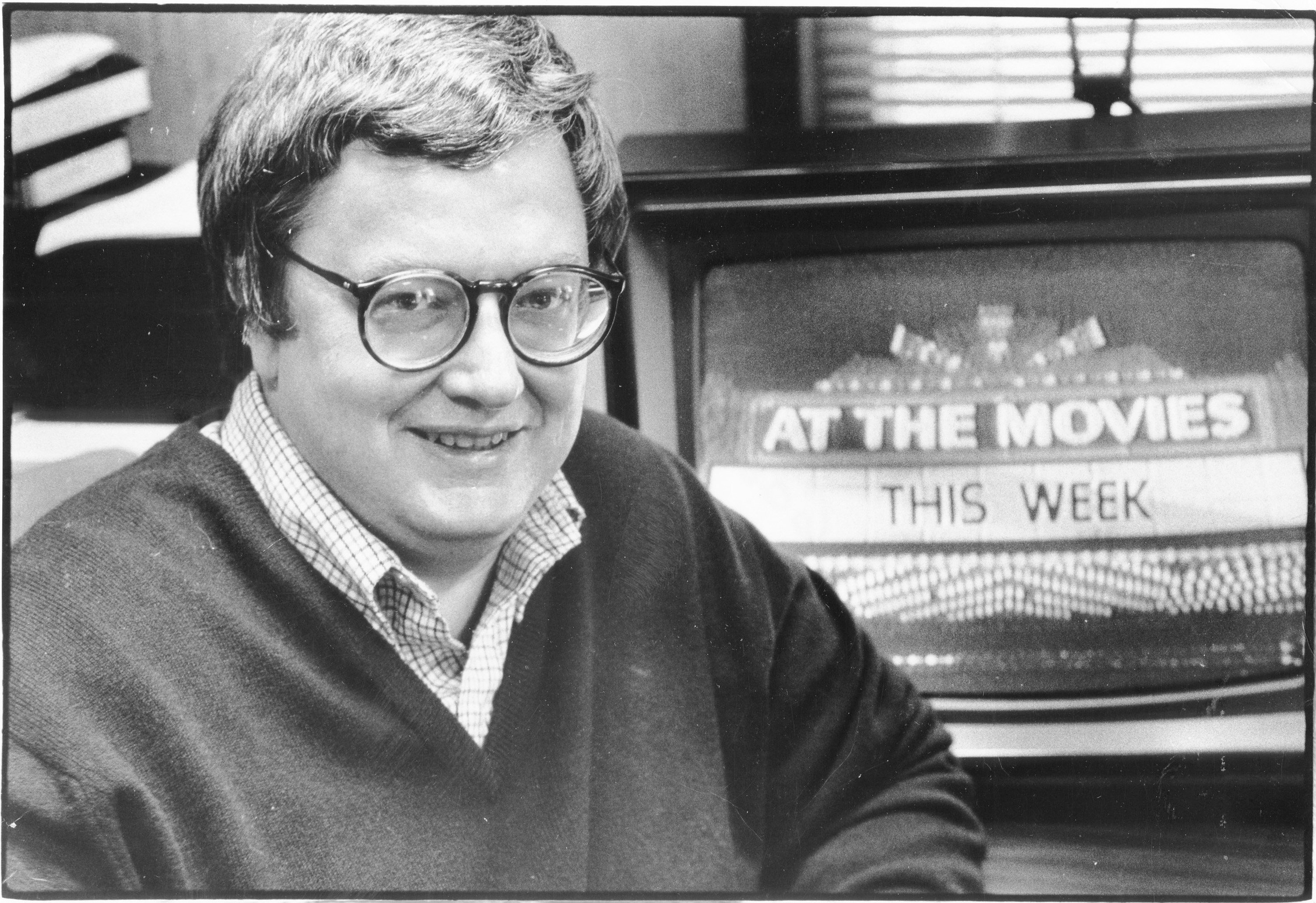 Roger Ebert wearing a sweater