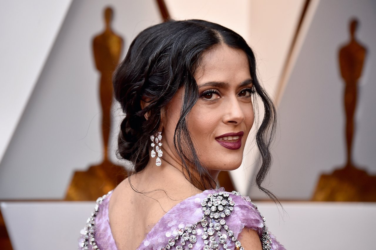 Salma Hayek attends the 90th Annual Academy Awards at Hollywood & Highland Center