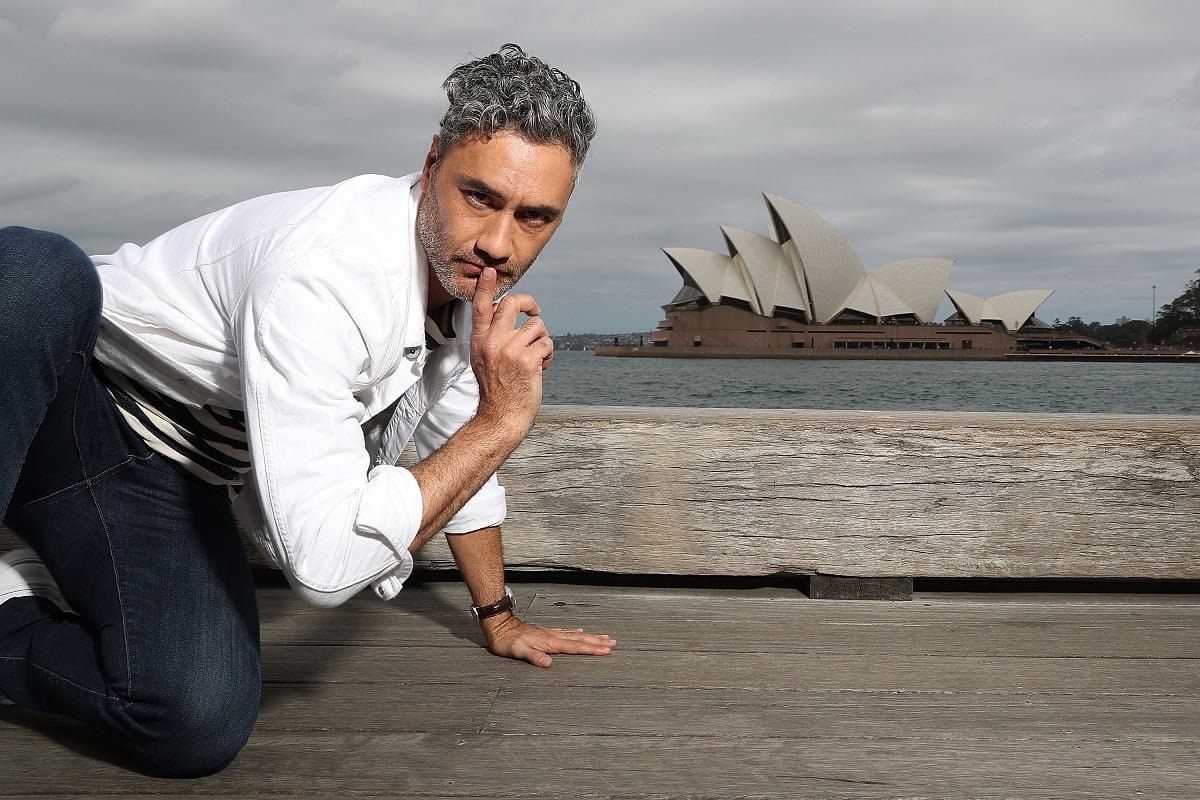 Taika Waititi poses during a photo call for 'Thor: Ragnarok' on October 15, 2017, in Sydney, Australia. 