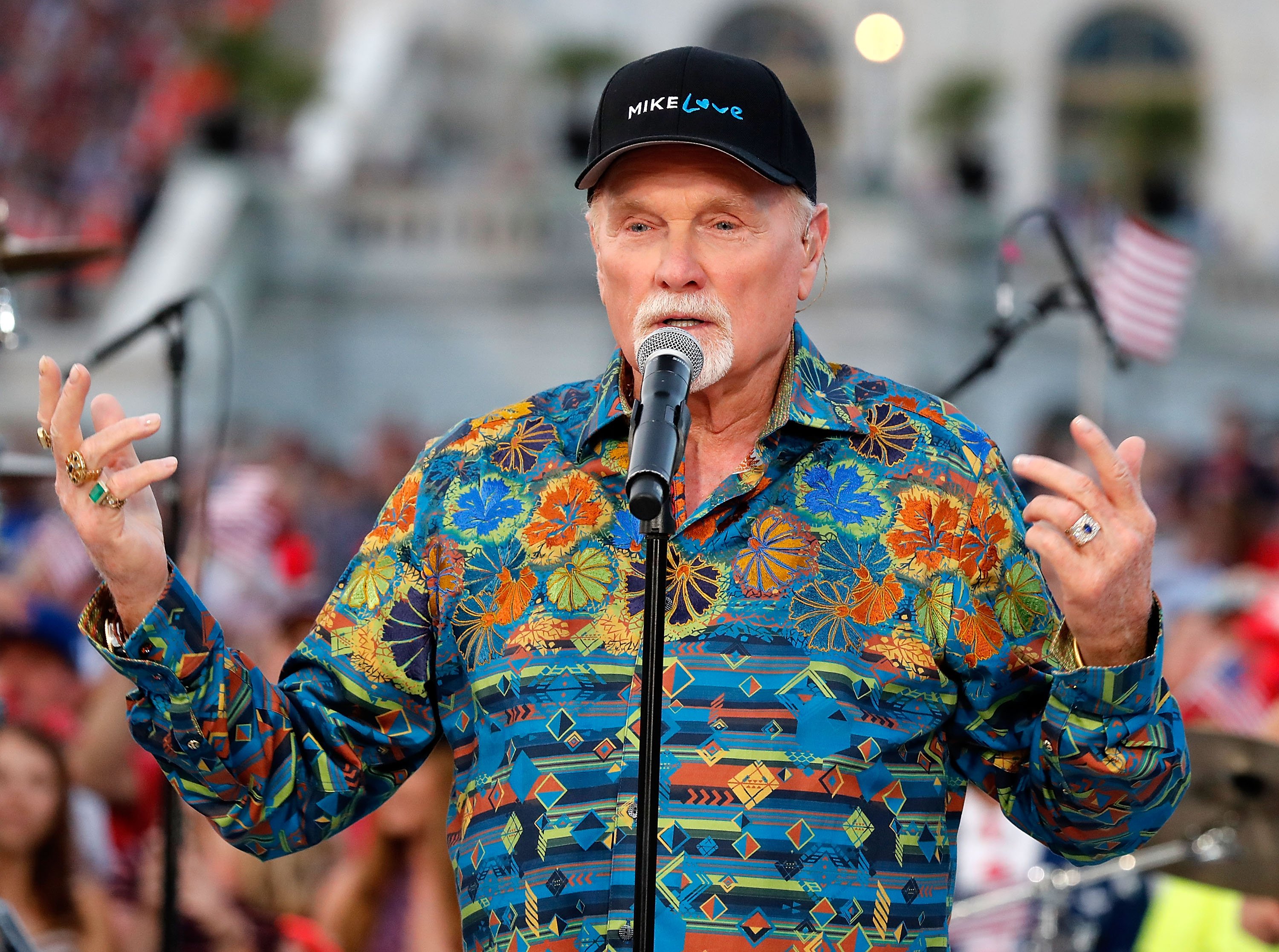 Mike Love in a hat